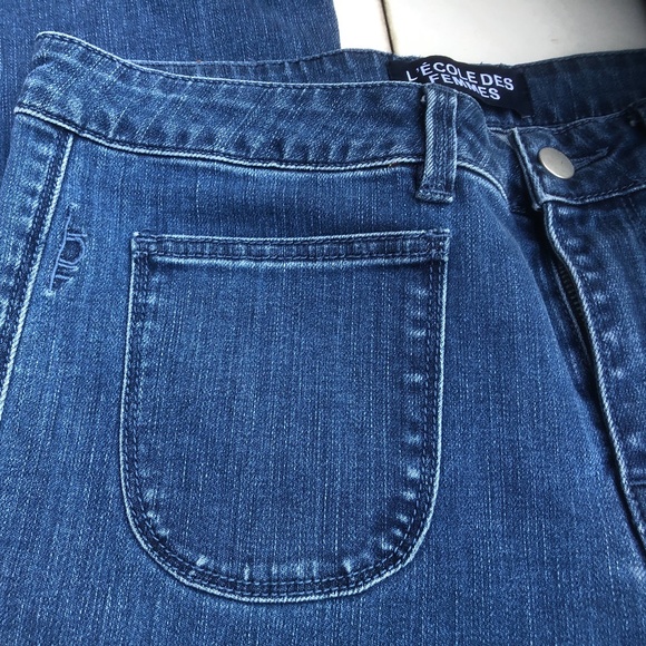 L’ecole Des Femmes Jane Birkin Flare Low Rise Jeans - Picture 10 of 12